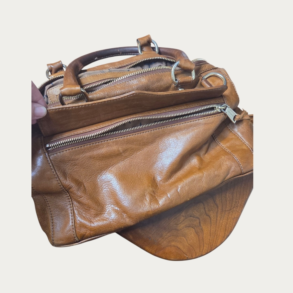 Rebecca Minkoff MAB Medium Brown Leather Satchel - Picture 3 of 10
